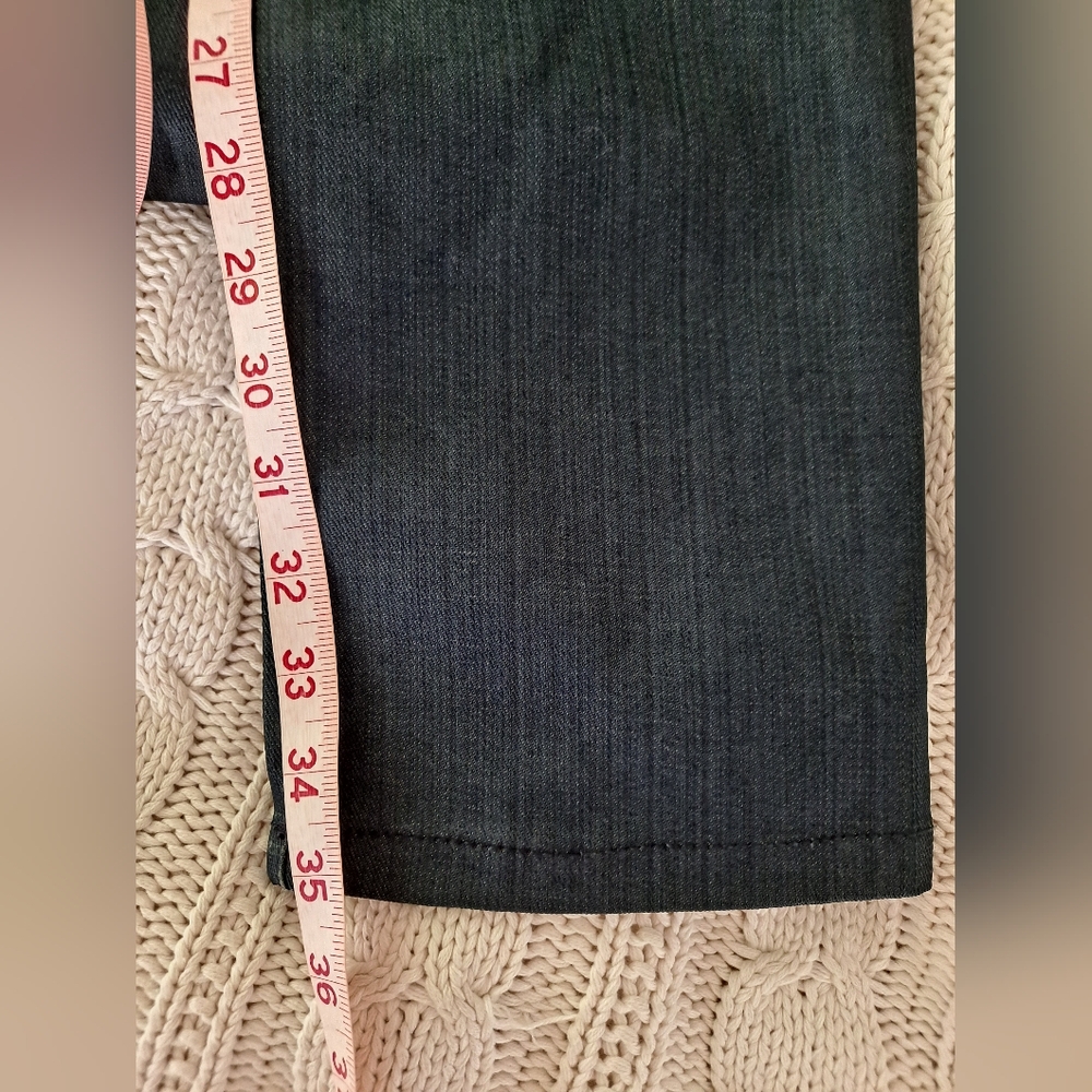 Chloe Waxed Jean. Straight Leg, Low Rise. Check Measurements For Size. - Picture 5 of 13